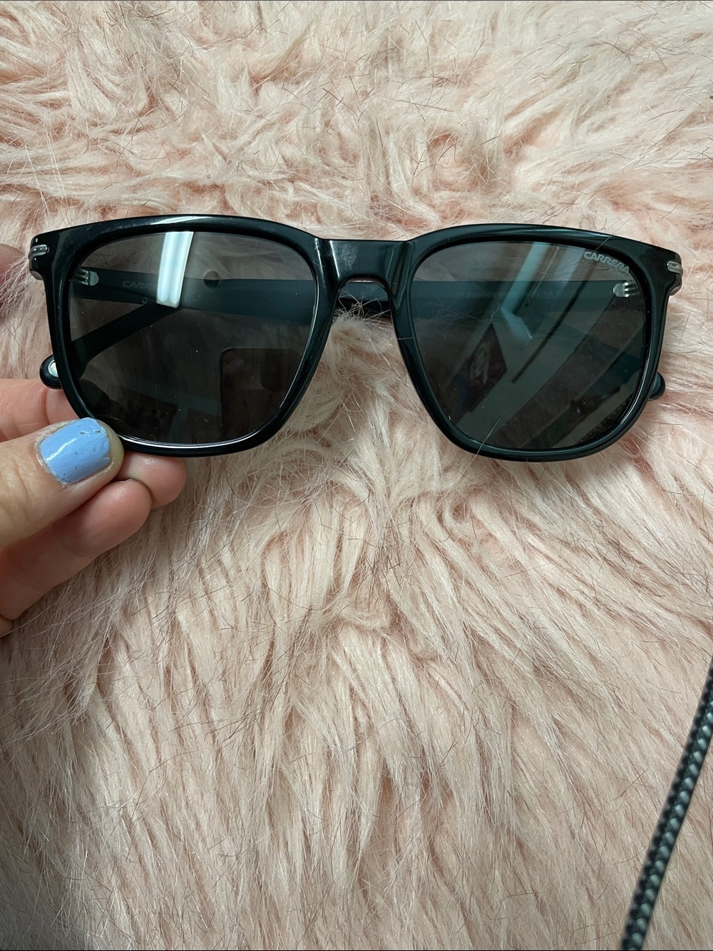 Carrera Black Wayfarer-Style Sunglasses- new condition